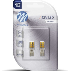 Blisteris 2 vnt. LED LB021W W5W 9xSMD2835 T10 12V balti