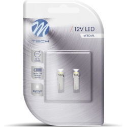 Blisteris 2 vnt. LED LB053W T5 12V 1xSMD5050 balti