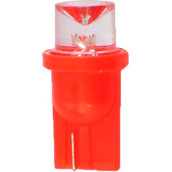 LED L006AR T10 12V W5W raudoni plokšti RED