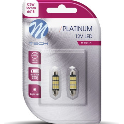 Blisteris 2 vnt. LB815W C5W 11X36mm 12V 9SMD5630 CANBUS balti max 3.2W