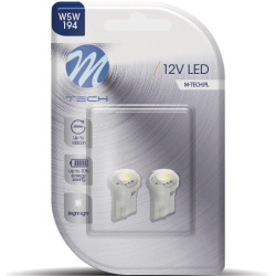 Blisteris 2 vnt. LB040W W5W T10 12V balti 1LED SMD5050