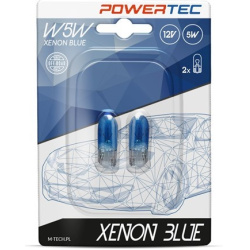 Blisteris 2 vnt. W5W Blue T10 12V 5W W2,1x9,5d mėlynos